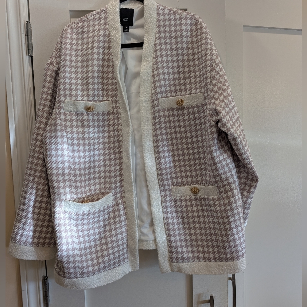 River Island Boucle Cardigan Jacket,14